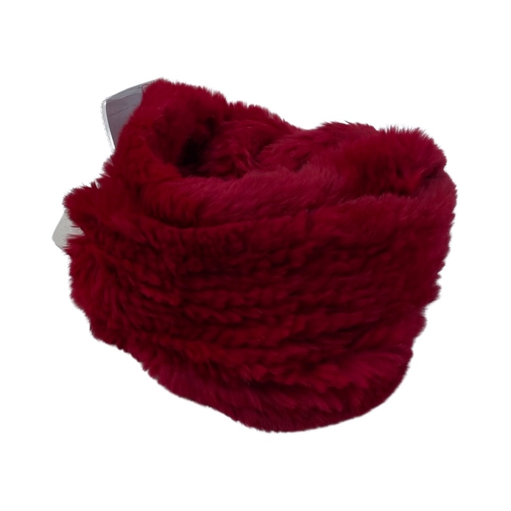 Knitted Rabbit Fur Infinity Scarf NWT - Picture 4 of 5
